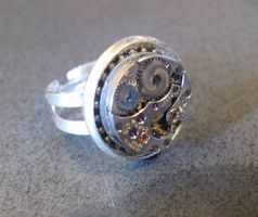 Unikat Uhrknall`s Industrial Steampunk Fingerring